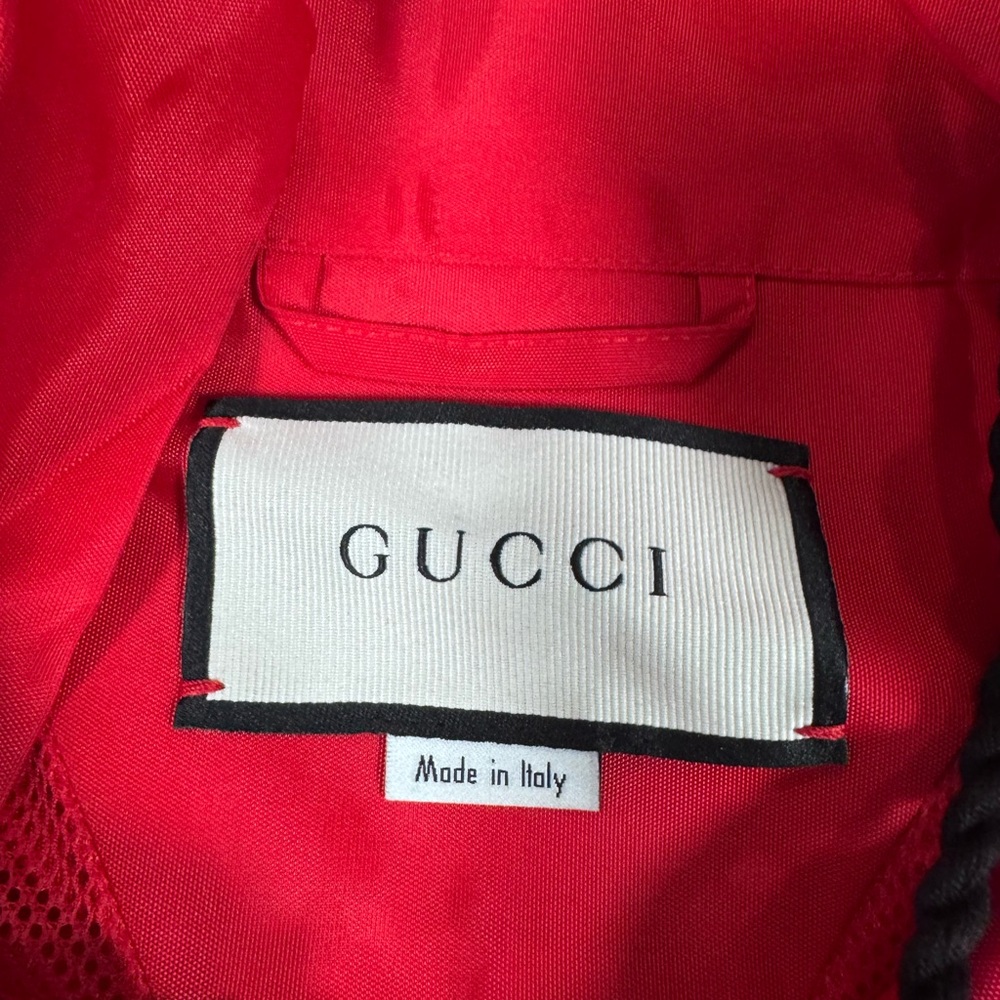 🛑SOLD🛑🚗GUCCI RED ANORAK POLYAMIDE OVERSIZED JACKET🚗 - Picture 3 of 10